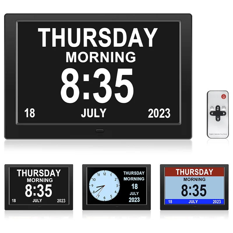 Digital Calendar Day Clock