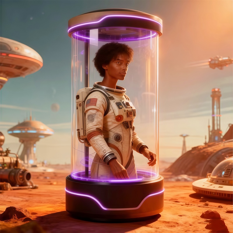 cylindrical holographic display