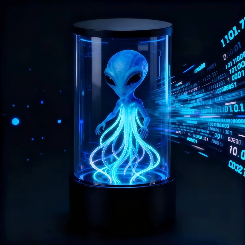3D hologram cylinder