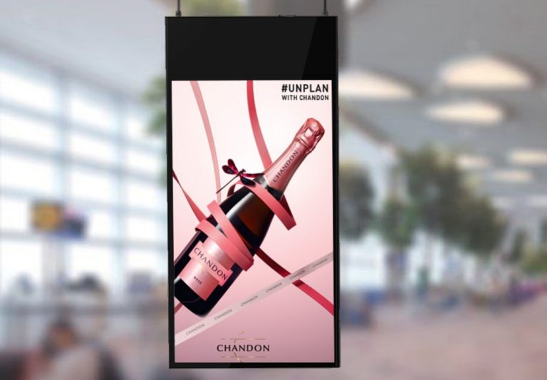 hanging digital signage