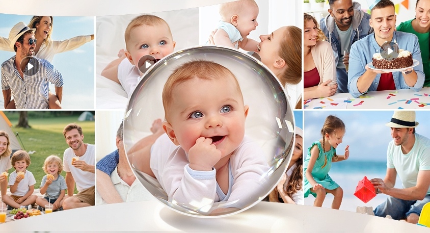 Memory Crystal Ball: A WiFi Smart Image Carrier, a Warm Gift to Capture the Moments of Time