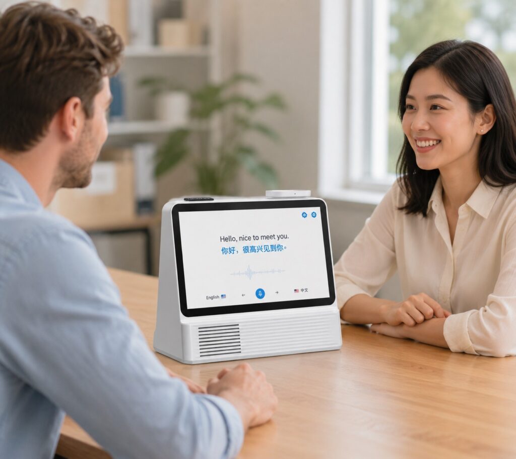 New Product Launch: 10.1-inch Desktop Dual-Screen Translator, Reconstructing Face-to-Face Cross-Language Communication Experience