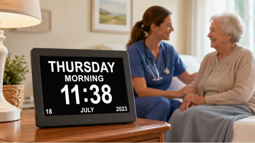 Digital Day Clocks for Senior Care Facilities: A Practical Solution for Daily Routine Support
