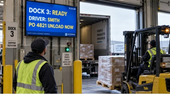 Improve Warehouse Efficiency with Real-time Logistics Digital Signage